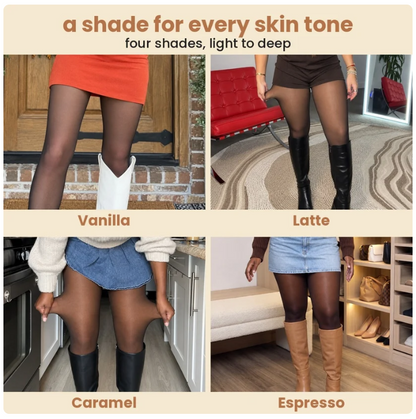 Fleece-lined sheer tights — product image 3